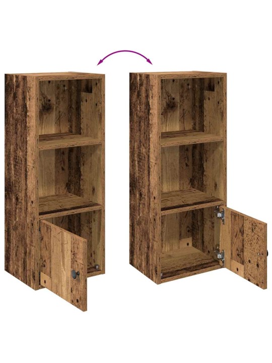 Knihovna old wood 31x24x77 cm kompozitní dřevo