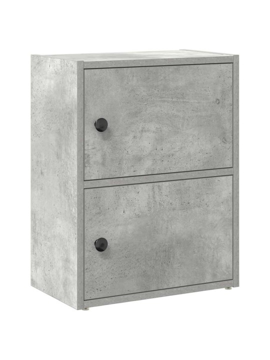 Knihovna betonově šedá 40x24x52 cm kompozitní dřevo