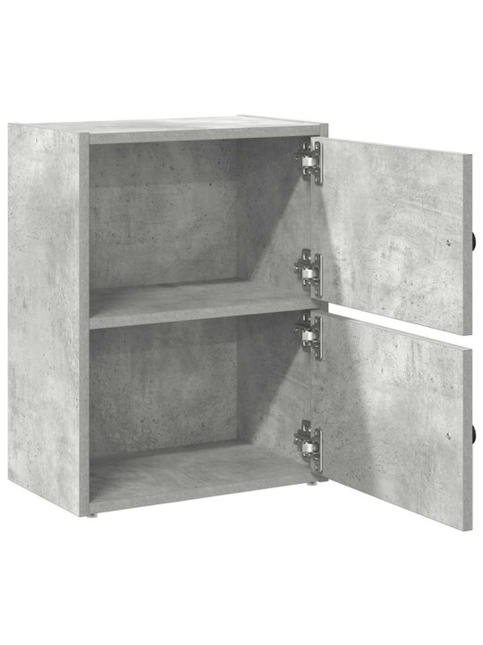 Knihovna betonově šedá 40x24x52 cm kompozitní dřevo