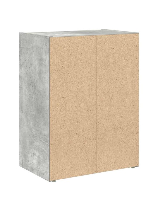 Knihovna betonově šedá 40x24x52 cm kompozitní dřevo