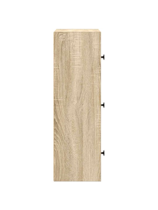 Knihovna dub sonoma 40x24x77 cm kompozitní dřevo