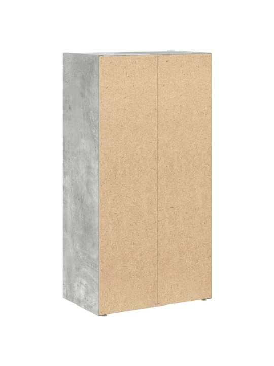Knihovna betonově šedá 40x24x77 cm kompozitní dřevo