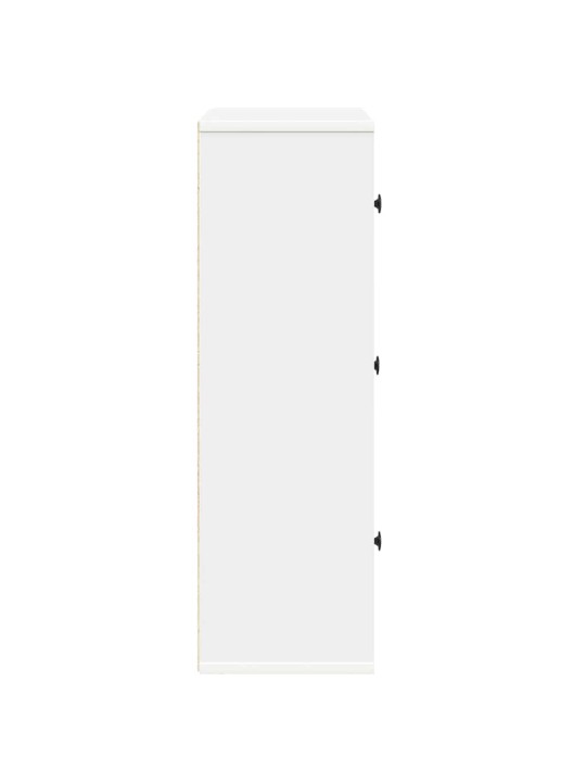 Knihovna bílá 60x24x76,5 cm kompozitní dřevo