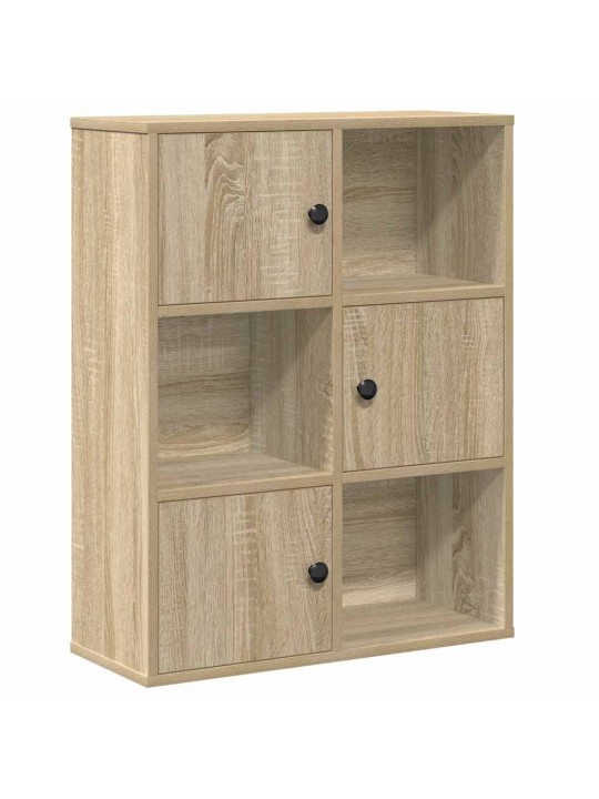 Knihovna dub sonoma 60x24x76,5 cm kompozitní dřevo