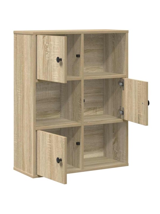 Knihovna dub sonoma 60x24x76,5 cm kompozitní dřevo