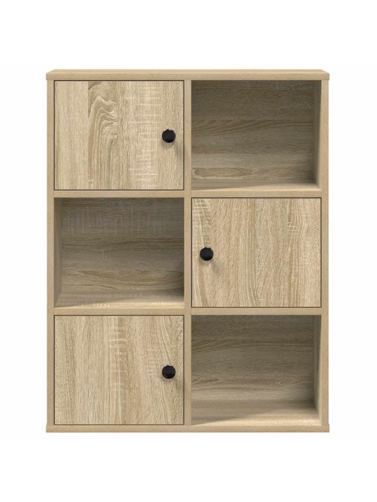 Knihovna dub sonoma 60x24x76,5 cm kompozitní dřevo