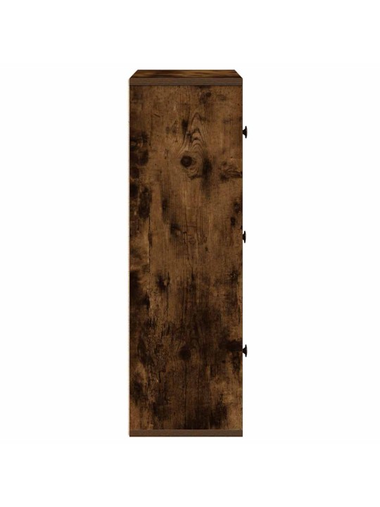 Knihovna kouřový dub 60x24x76,5 cm kompozitní dřevo