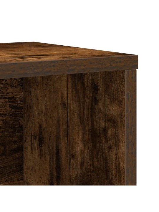 Knihovna kouřový dub 60x24x76,5 cm kompozitní dřevo