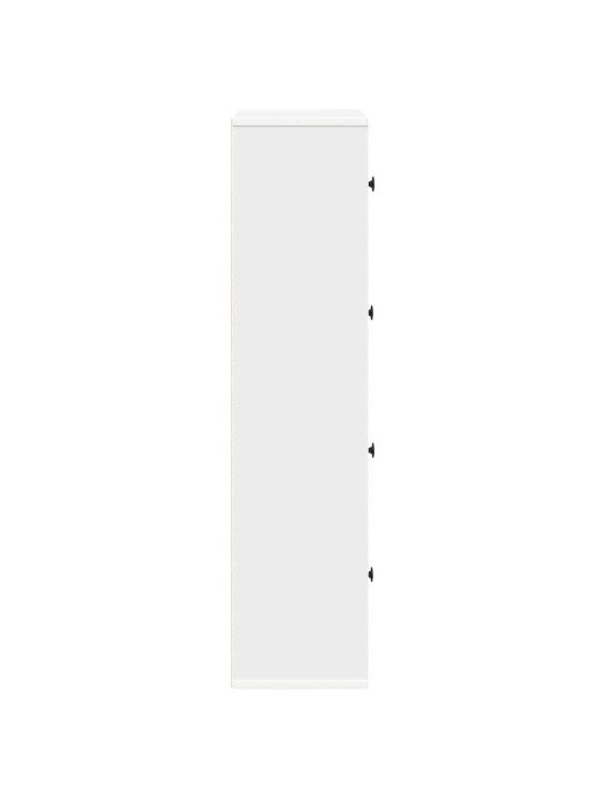 Knihovna bílá 60x24x101,5 cm kompozitní dřevo
