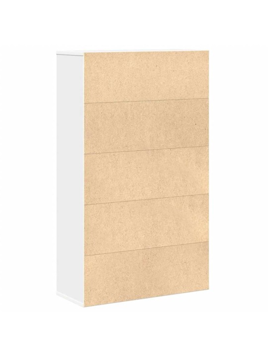Knihovna bílá 60x24x101,5 cm kompozitní dřevo