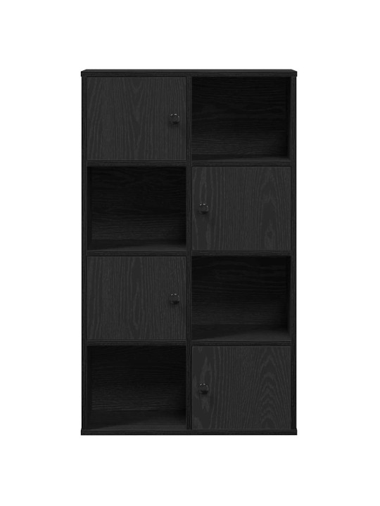Knihovna černý dub 60x24x101,5 cm kompozitní dřevo