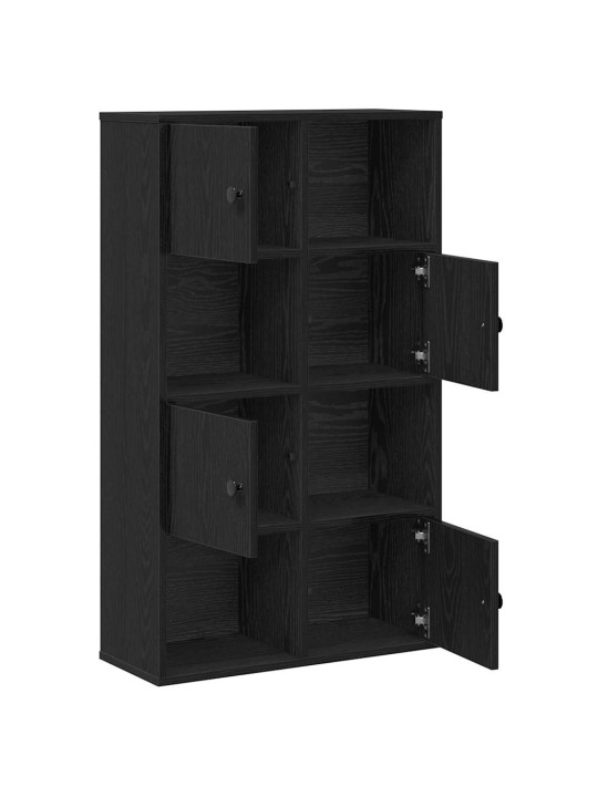 Knihovna černý dub 60x24x101,5 cm kompozitní dřevo