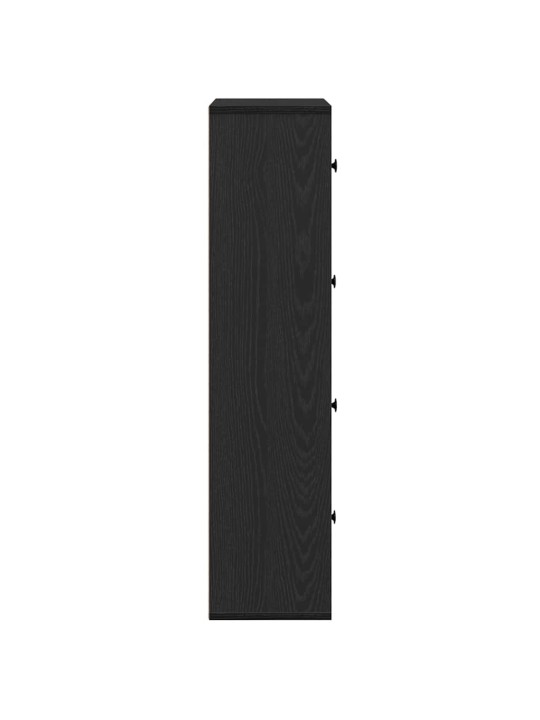 Knihovna černý dub 60x24x101,5 cm kompozitní dřevo