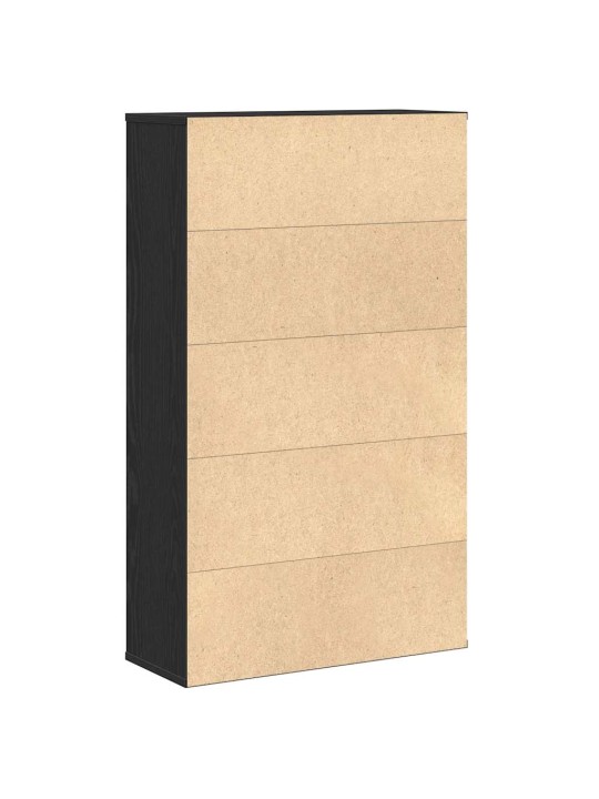 Knihovna černý dub 60x24x101,5 cm kompozitní dřevo