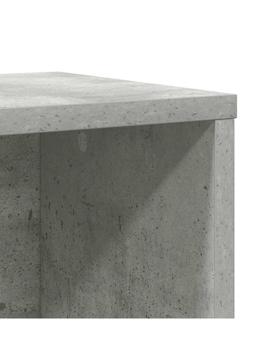 Knihovna betonově šedá 60x24x101,5 cm kompozitní dřevo