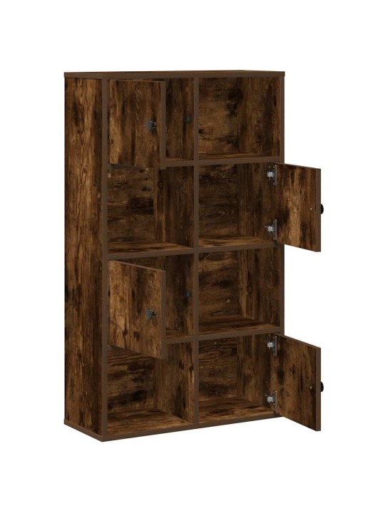 Knihovna kouřový dub 60x24x101,5 cm kompozitní dřevo