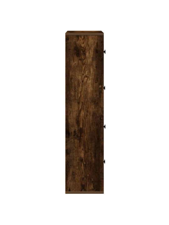 Knihovna kouřový dub 60x24x101,5 cm kompozitní dřevo