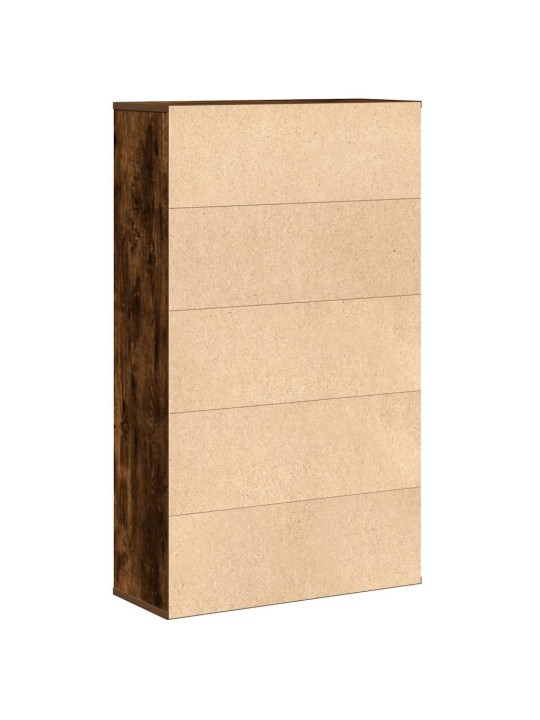 Knihovna kouřový dub 60x24x101,5 cm kompozitní dřevo