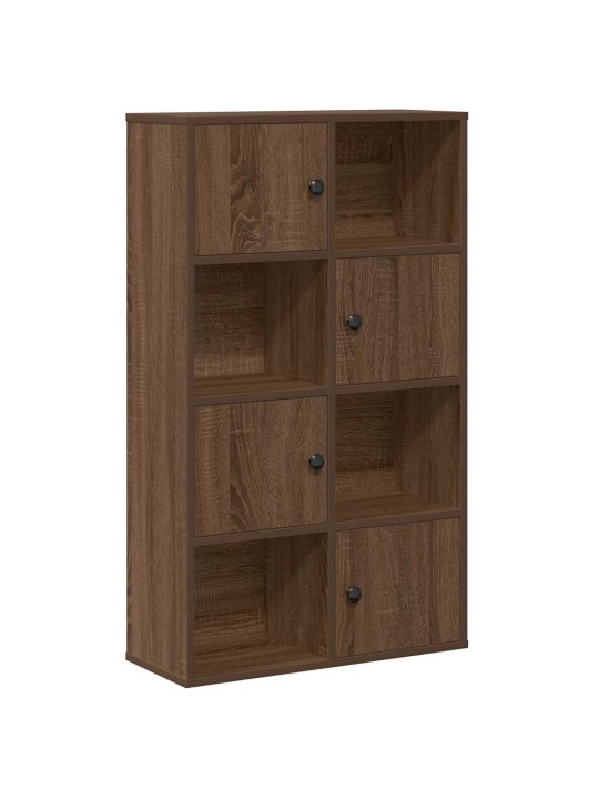 Knihovna hnědý dub 60x24x101,5 cm kompozitní dřevo