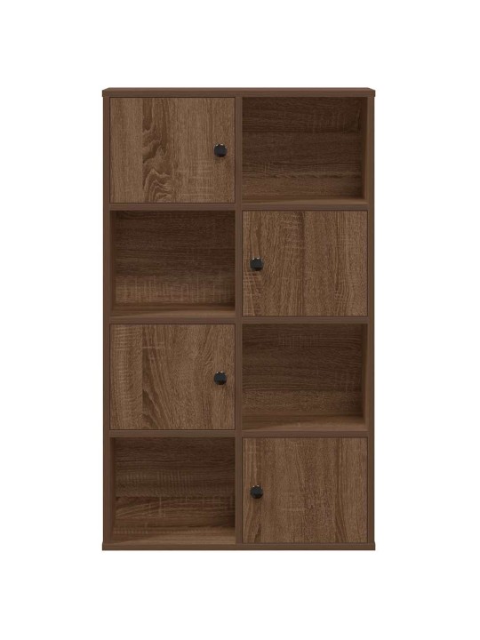 Knihovna hnědý dub 60x24x101,5 cm kompozitní dřevo