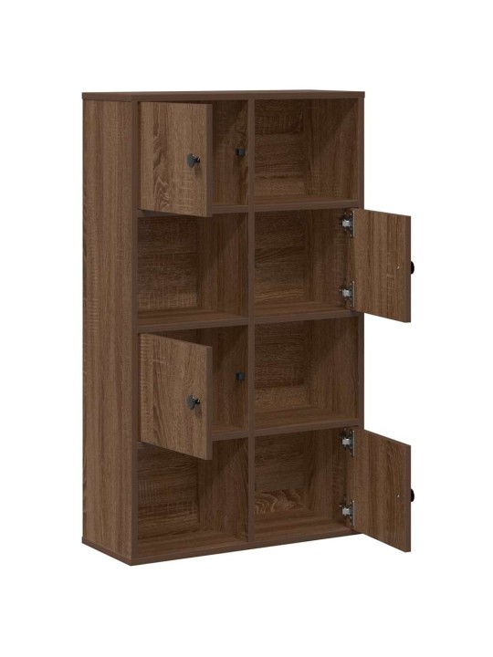 Knihovna hnědý dub 60x24x101,5 cm kompozitní dřevo