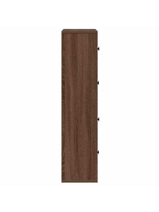 Knihovna hnědý dub 60x24x101,5 cm kompozitní dřevo