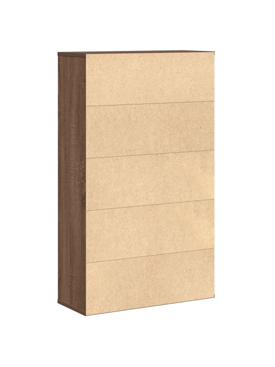 Knihovna hnědý dub 60x24x101,5 cm kompozitní dřevo