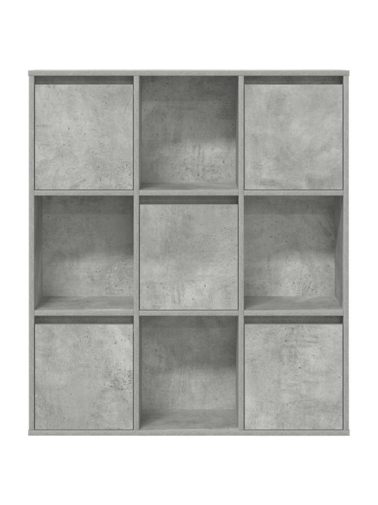 Knihovna betonově šedá 89x24x101,5 cm kompozitní dřevo