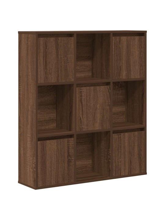 Knihovna hnědý dub 89x24x101,5 cm kompozitní dřevo