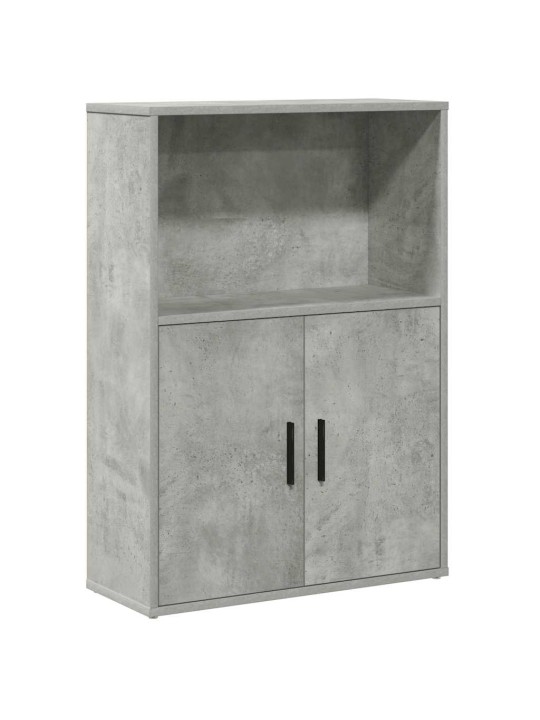 Knihovna betonově šedá 60x24x85 cm kompozitní dřevo