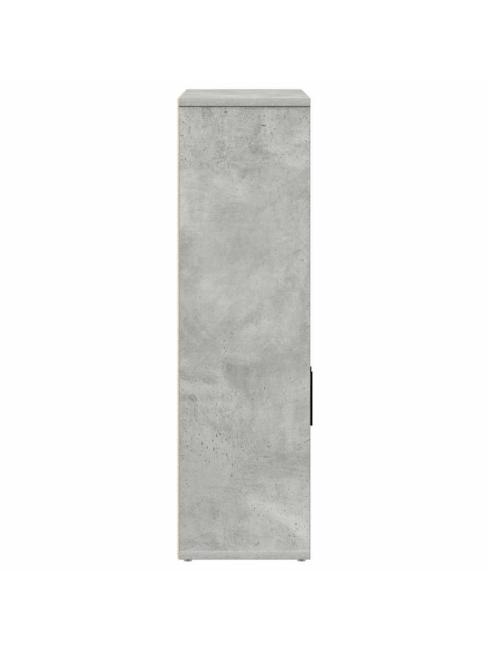 Knihovna betonově šedá 60x24x85 cm kompozitní dřevo