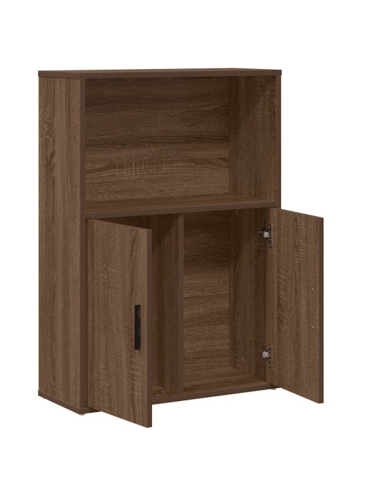 Knihovna hnědý dub 60x24x85 cm kompozitní dřevo