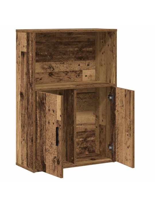 Knihovna staré dřevo 60x24x85 cm kompozitní dřevo