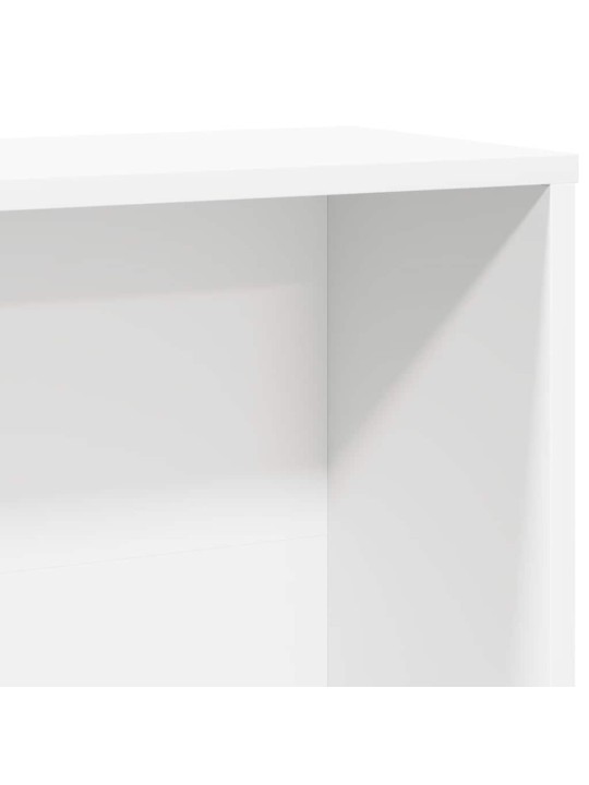 Knihovna bílá 60x24x120 cm kompozitní dřevo