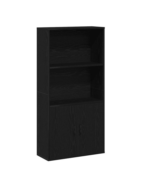 Knihovna černý dub 60x24x120 cm kompozitní dřevo