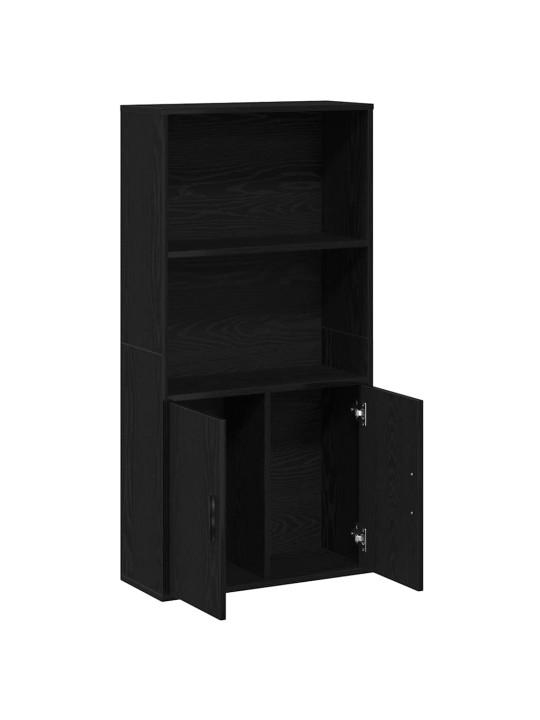 Knihovna černý dub 60x24x120 cm kompozitní dřevo