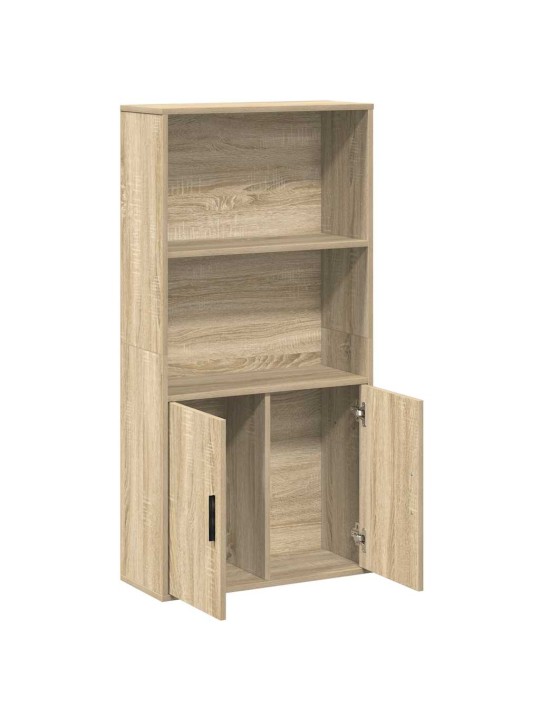 Knihovna dub sonoma 60x24x120 kompozitní dřevo