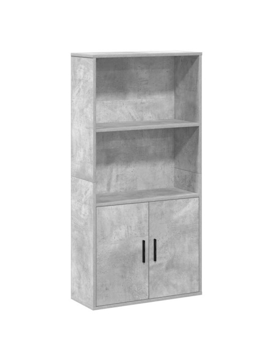 Knihovna betonově šedá 60x24x120 cm kompozitní dřevo