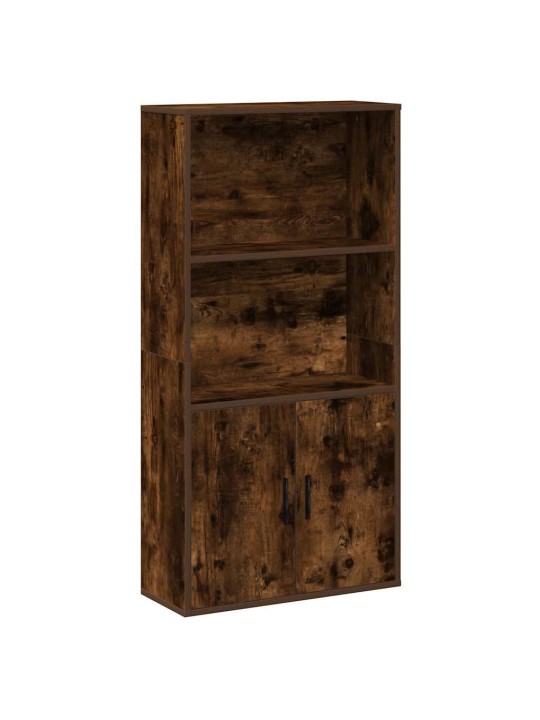 Knihovna kouřový dub 60x24x120 cm kompozitní dřevo
