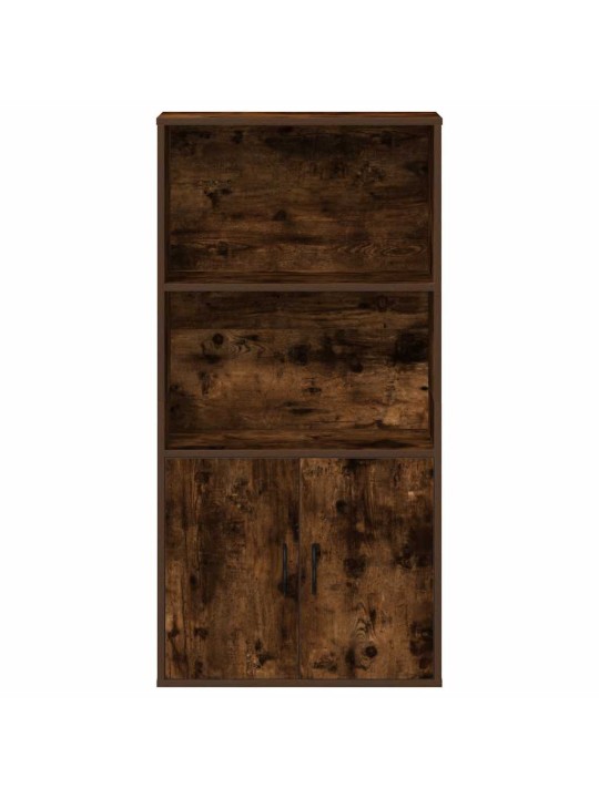 Knihovna kouřový dub 60x24x120 cm kompozitní dřevo