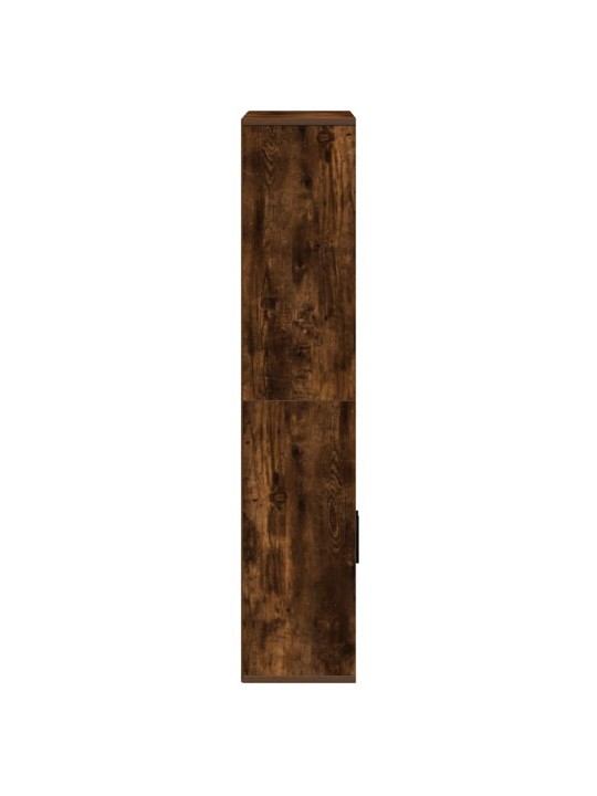 Knihovna kouřový dub 60x24x120 cm kompozitní dřevo