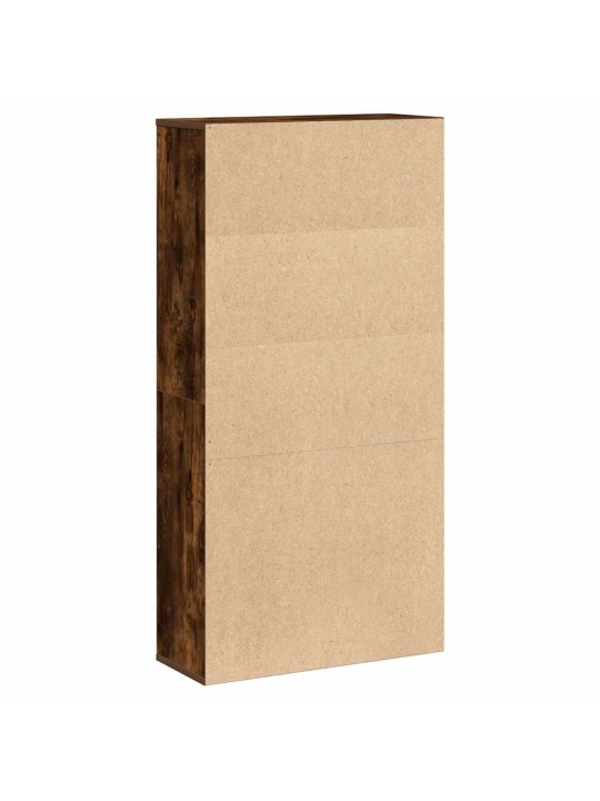 Knihovna kouřový dub 60x24x120 cm kompozitní dřevo