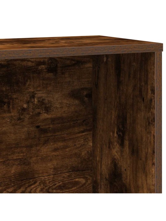 Knihovna kouřový dub 60x24x120 cm kompozitní dřevo