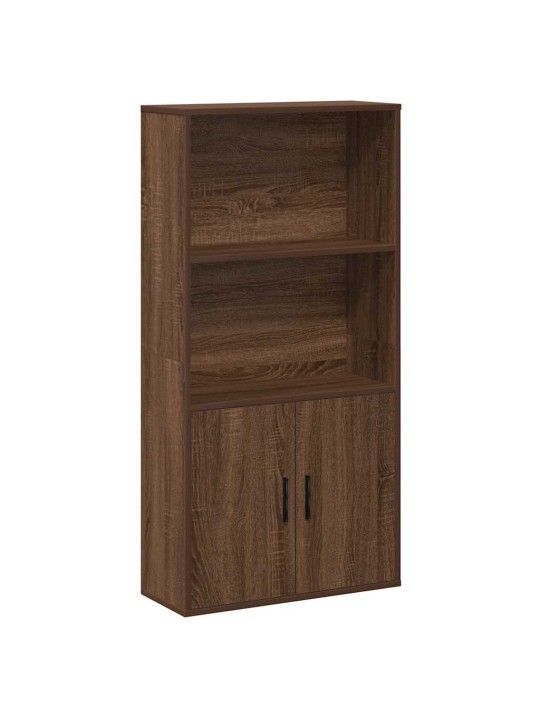 Knihovna hnědý dub 60x24x120 cm kompozitní dřevo