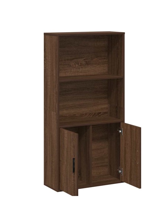 Knihovna hnědý dub 60x24x120 cm kompozitní dřevo