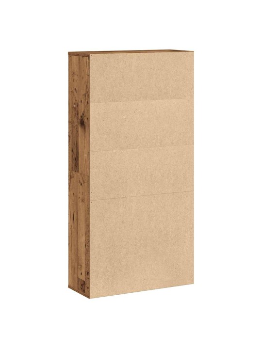 Knihovna old wood 60x24x120 cm kompozitní dřevo