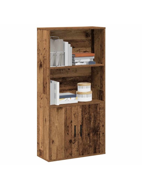 Knihovna old wood 60x24x120 cm kompozitní dřevo