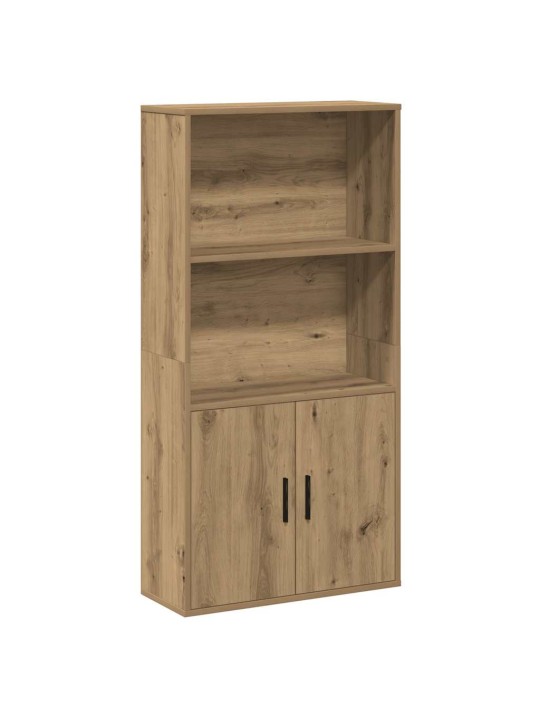 Knihovna dub artisan 60x24x120 cm kompozitní dřevo