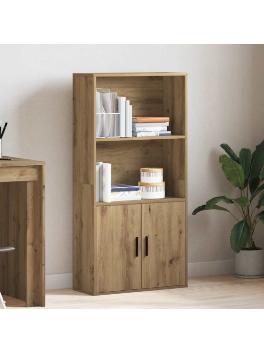 Knihovna dub artisan 60x24x120 cm kompozitní dřevo