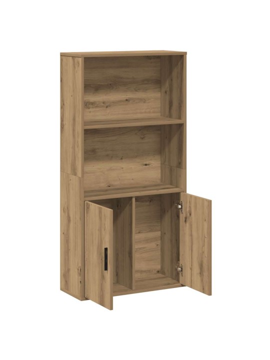 Knihovna dub artisan 60x24x120 cm kompozitní dřevo
